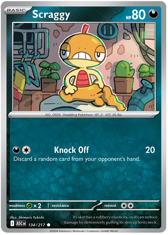 134/217 - Scraggy - Ascended Heroes