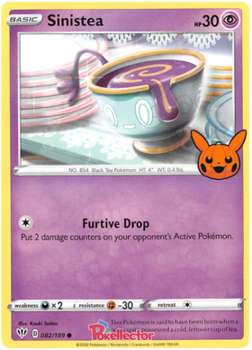 082/189 - Sinistea - Trick or Trade - Darkness Ablaze