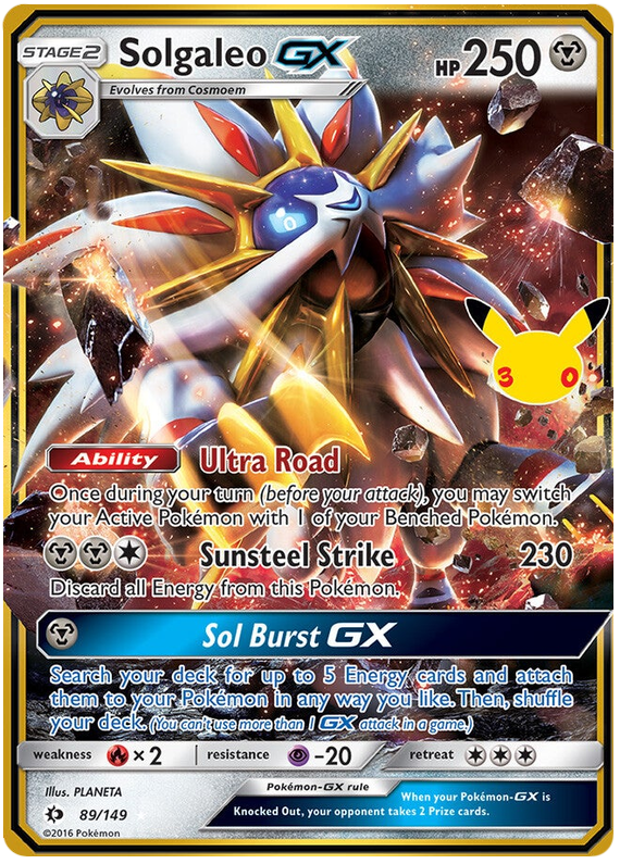 89/149 - Solgaleo GX - 30th Celebration Classic Collection