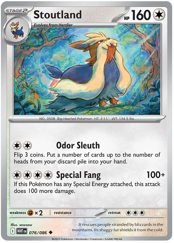 076/086 - Stoutland - White Flare