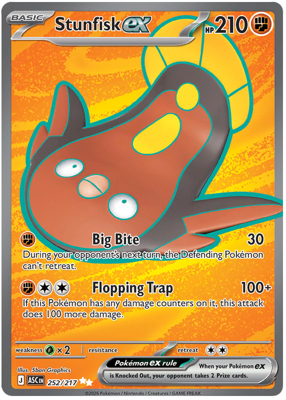 252/217 - Stunfisk ex - Ascended Heroes