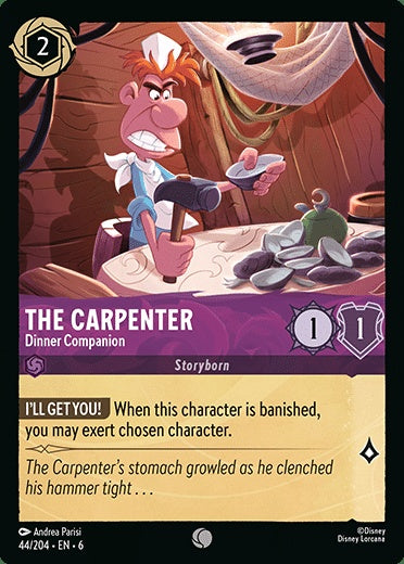 044/204 - The Carpenter - Dinner Companion - Azurite Sea