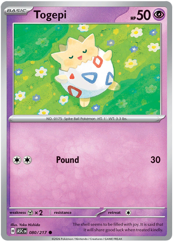 080/217 - Togepi - Ascended Heroes
