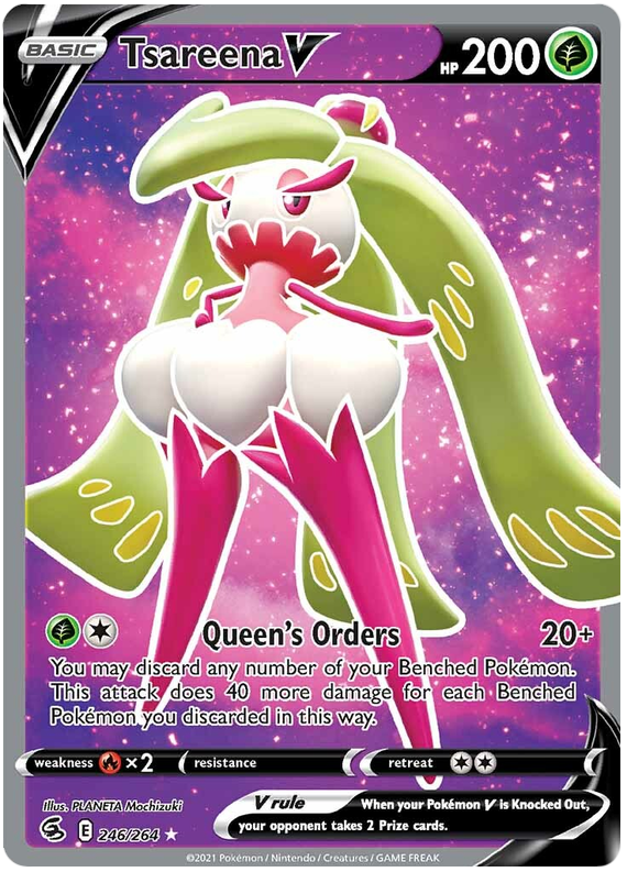 246/264 - Tsareena V Full Art - Fusion Strike