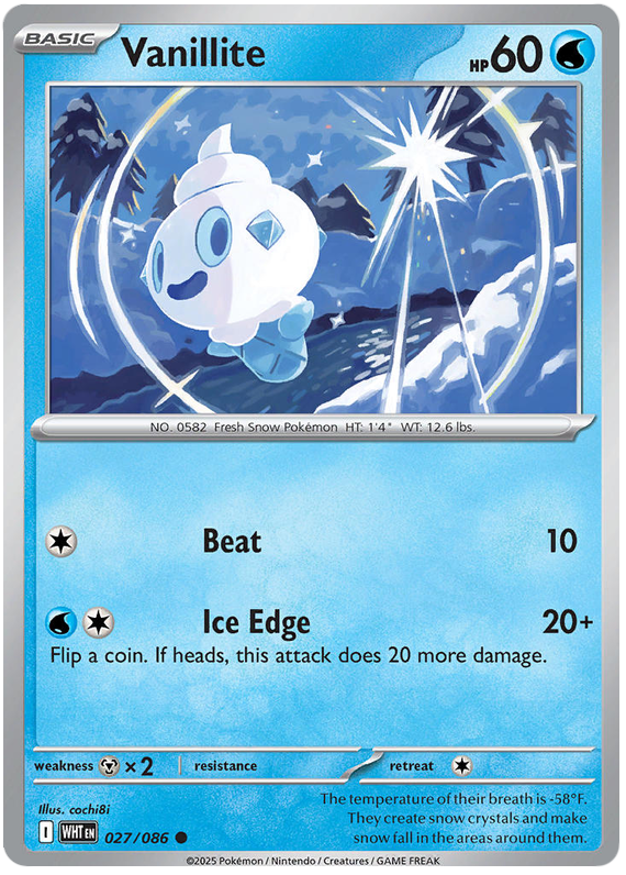 027/086 - Vanillite - White Flare