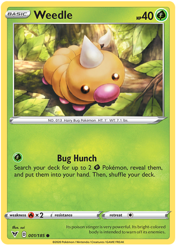 001/185 - Weedle - Vivid Voltage