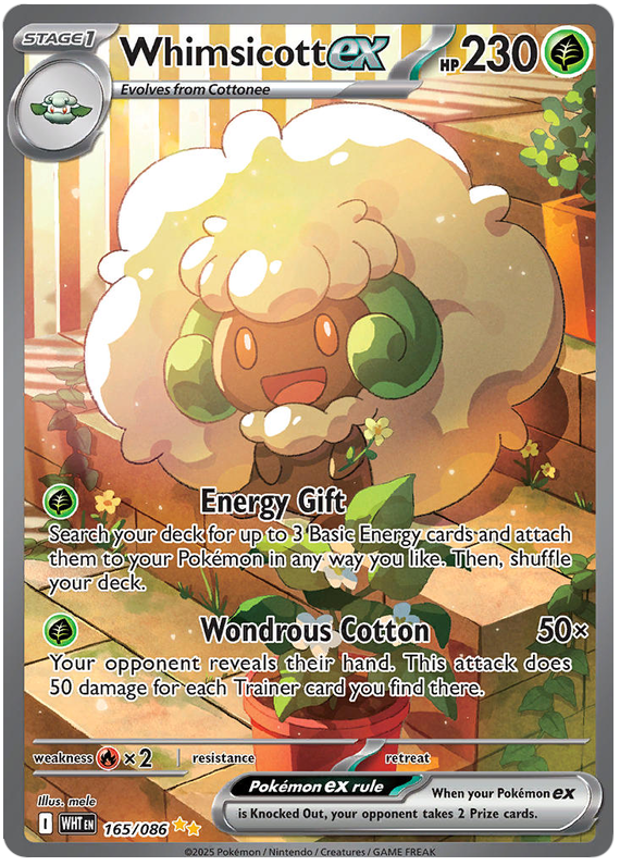 165/086 - Whimsicott ex - White Flare