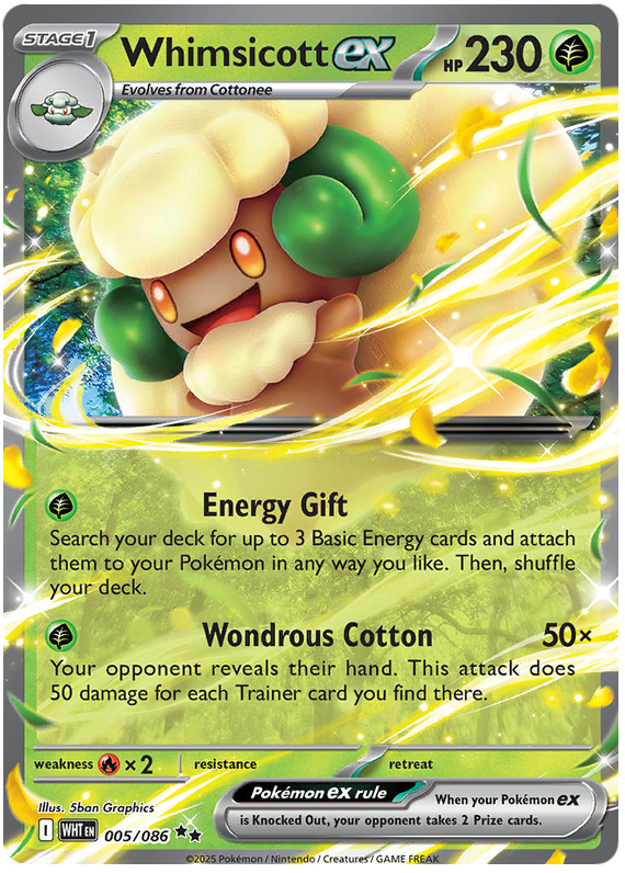005/086 - Whimsicott ex - White Flare