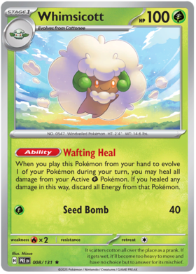 008/131 - Whimsicott - Prismatic Evolutions