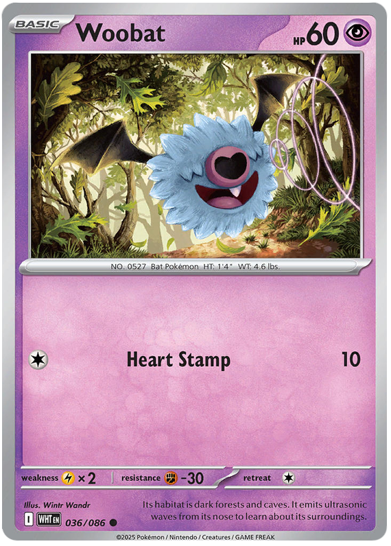 036/086 - Woobat - White Flare