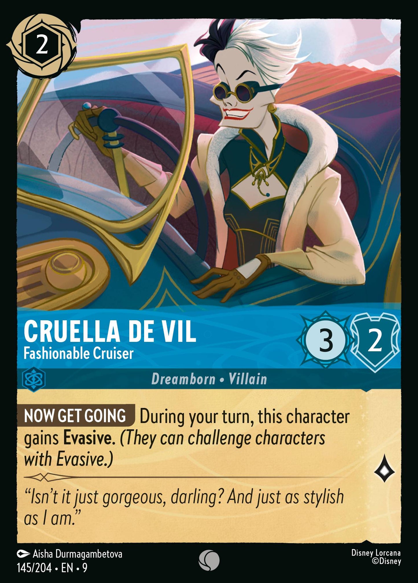 145/204 - Cruella De Vil - Fashionable Cruiser - Fabled