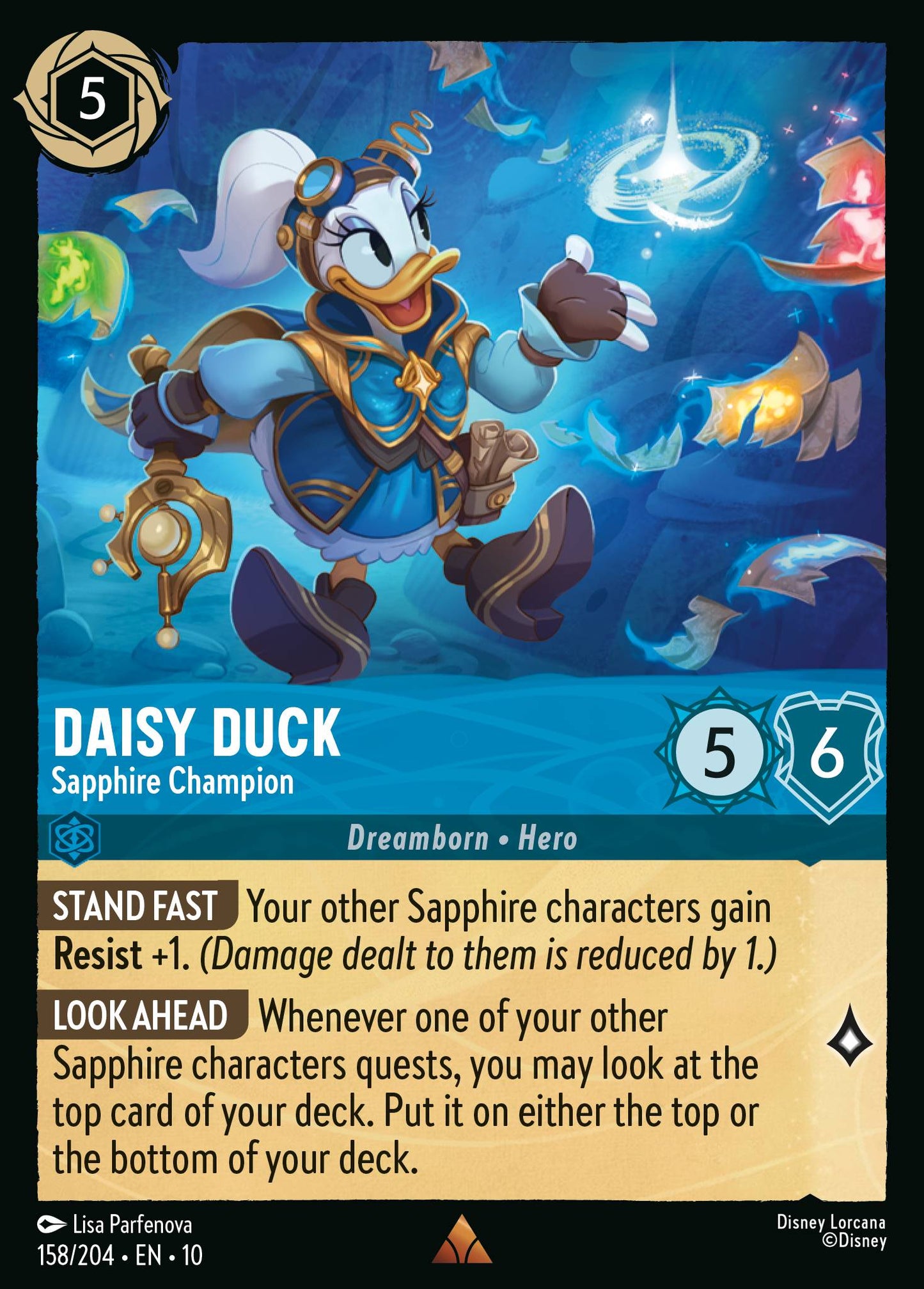 158/204 - Daisy Duck - Sapphire Champion - Whisper in the Wind