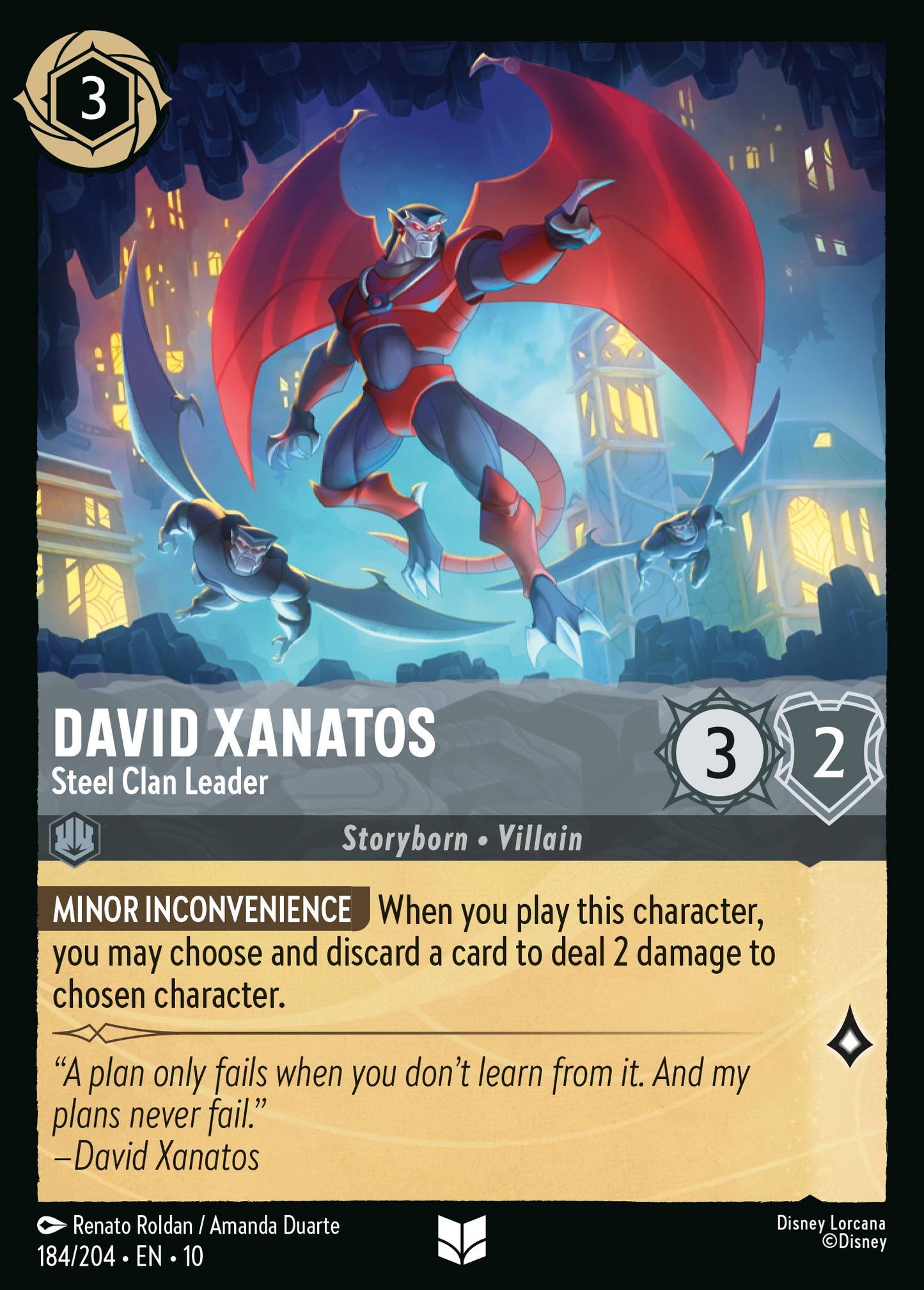 184/204 - David Xanatos - Steel Clan Leader - Whisper in the Wind