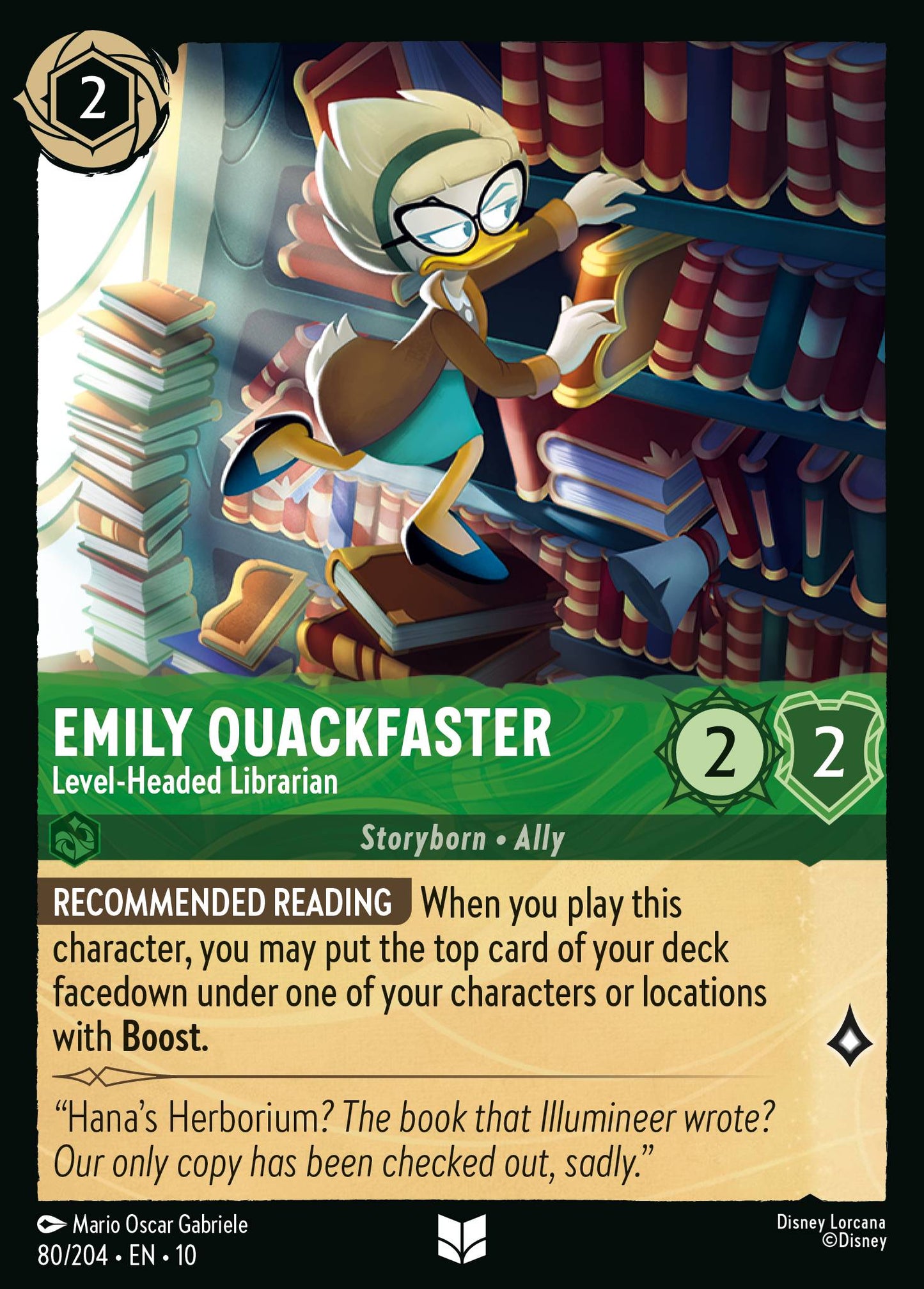 080/204 - Emily Quackfaster - Level-Headed Librarian - Whisper in the Wind