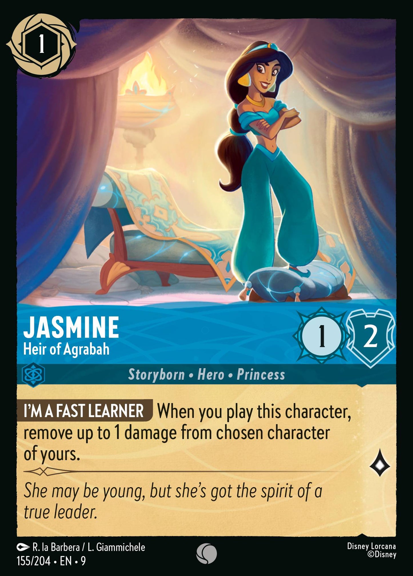 155/204 - Jasmine - Heir of Agrabah - Fabled