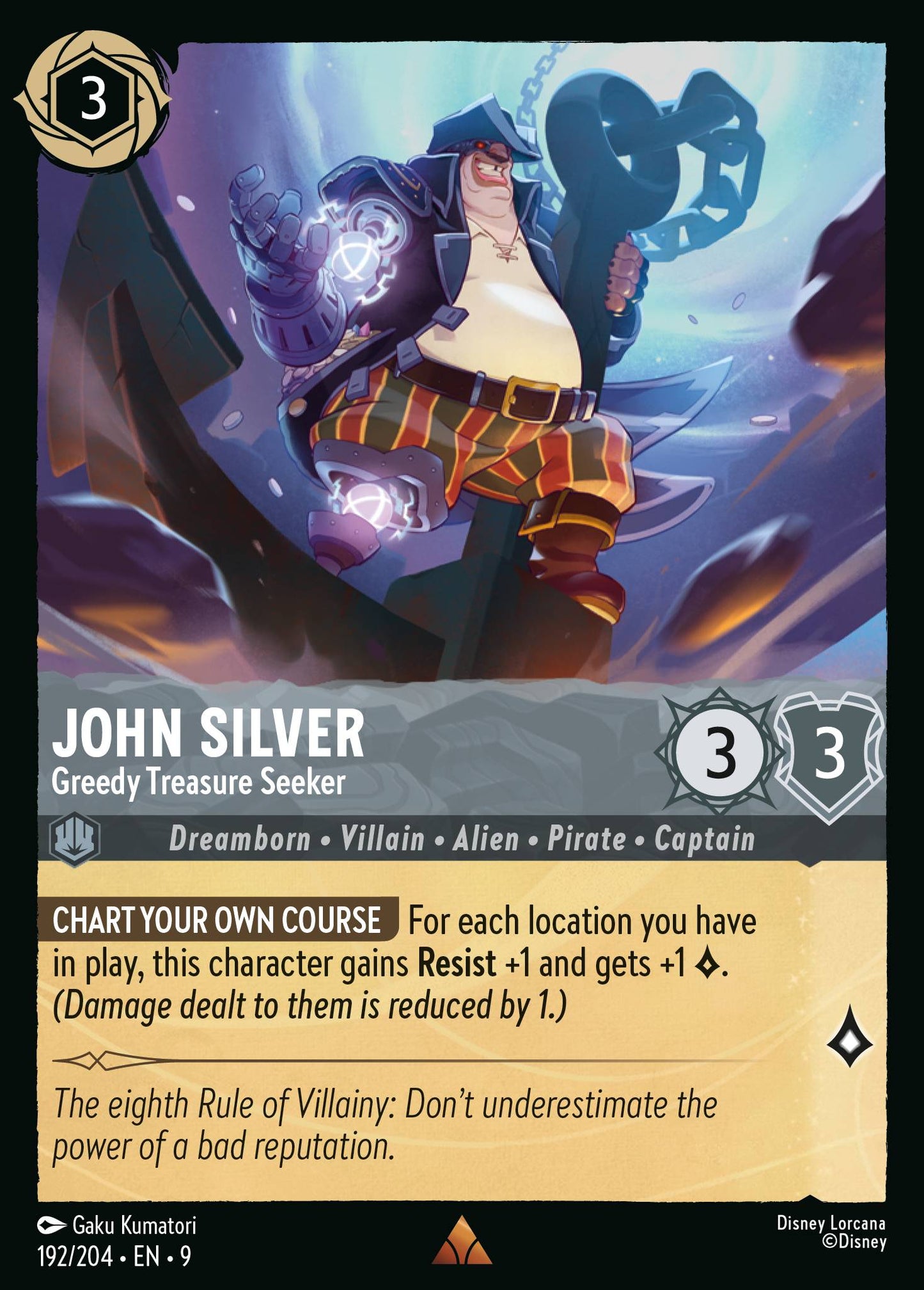 192/204 - John Silver - Greedy Treasure Seeker - Fabled