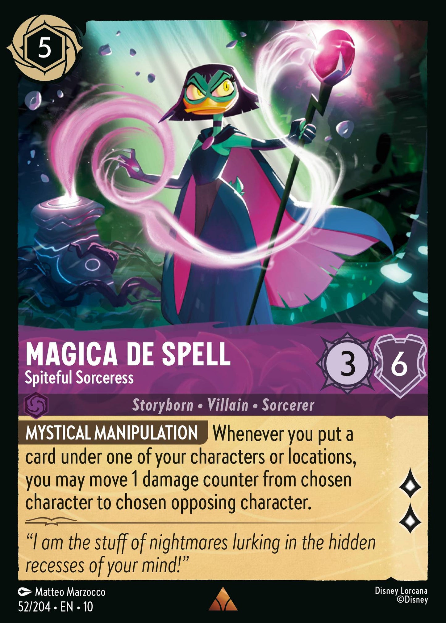 052/204 - Magica De Spell - Spiteful Sorceress - Whisper in the Wind