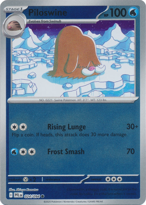 024/094 - Piloswine RH - Phantasmal Flames