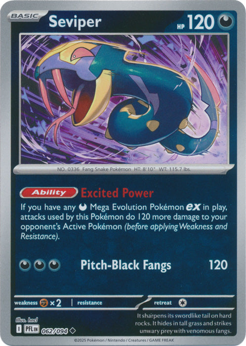 062/094 - Seviper RH - Phantasmal Flames