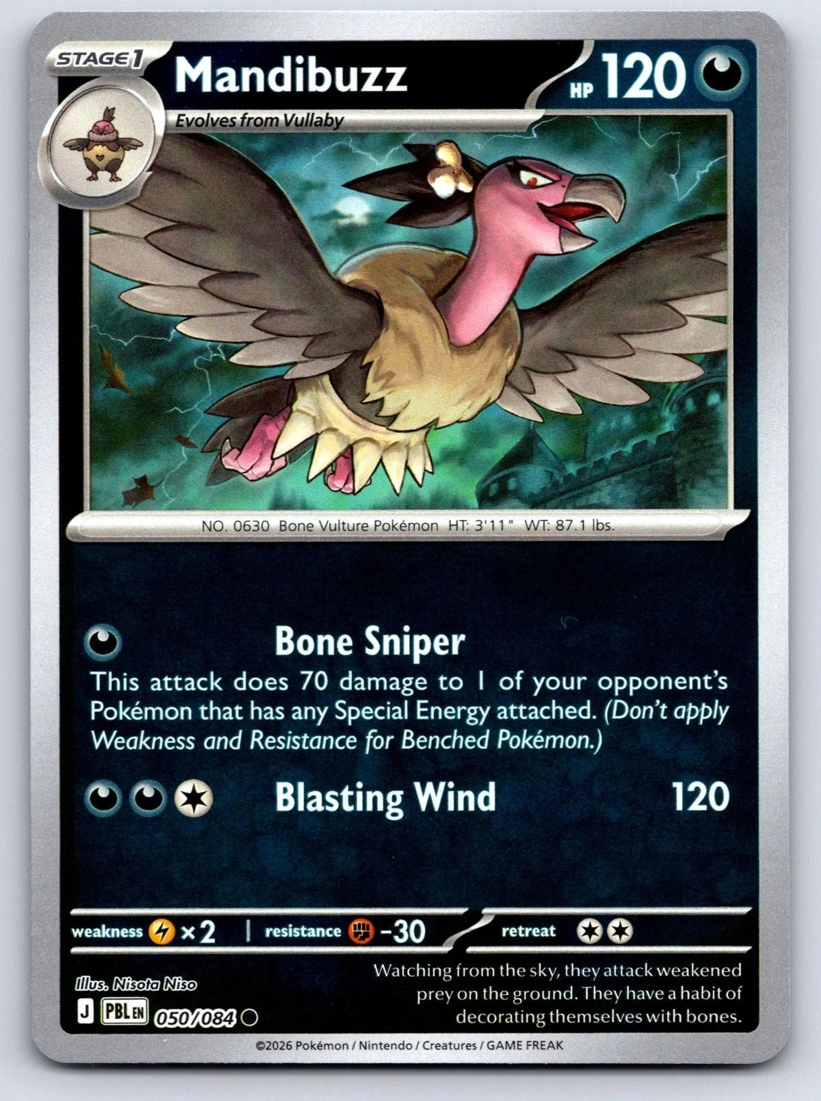 050/084 - Mandibuzz RH - Pitch Black