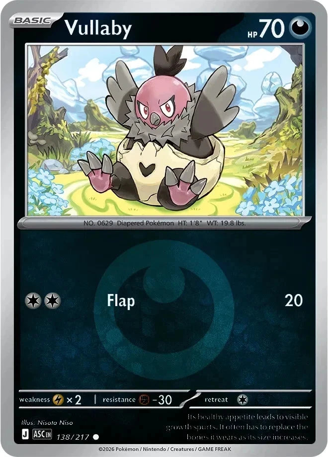 138/217 - Vullaby - Energy Holo - Ascended Heroes
