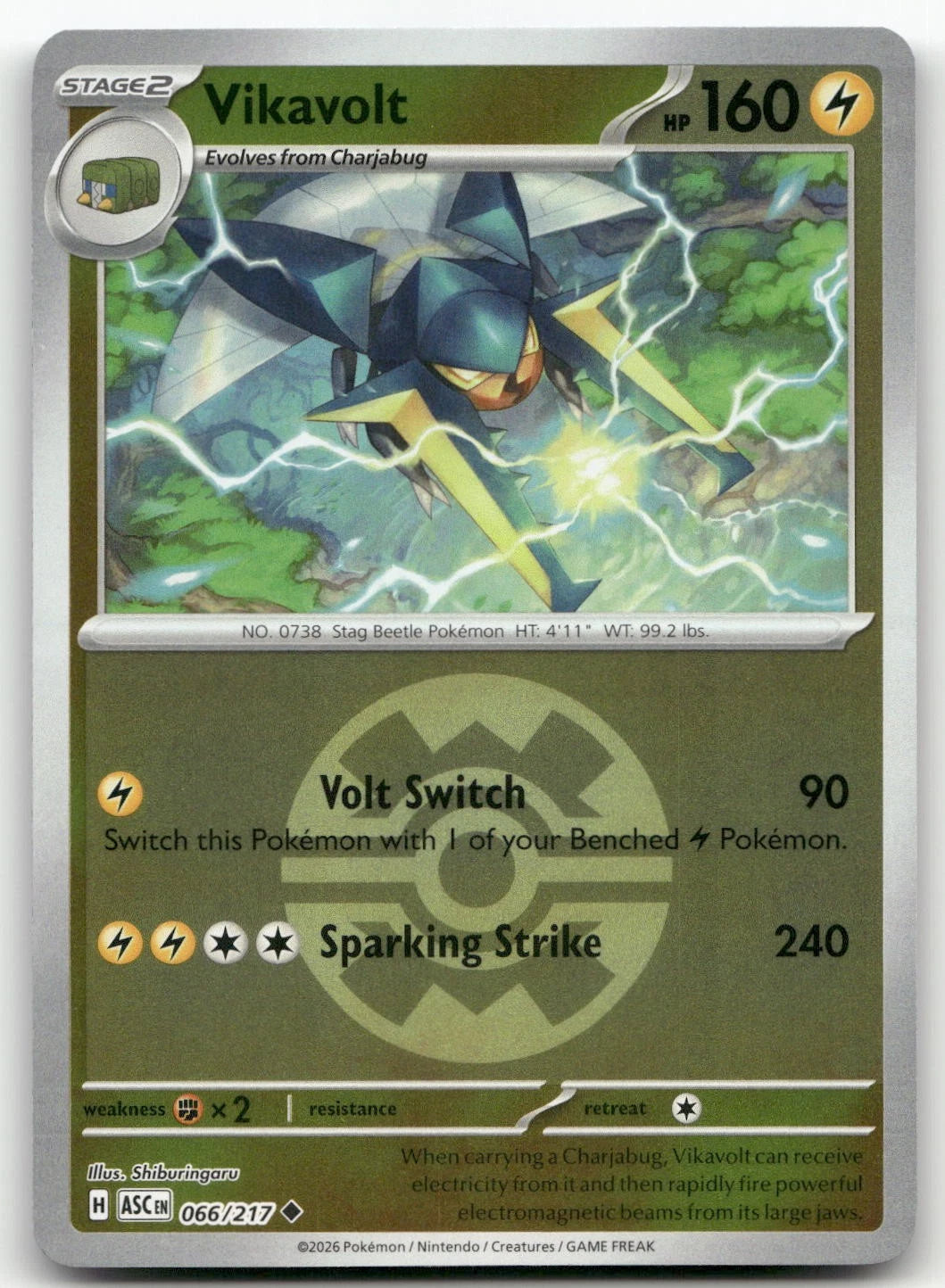 066/217 - Vikavolt - Poke Ball - Ascended Heroes