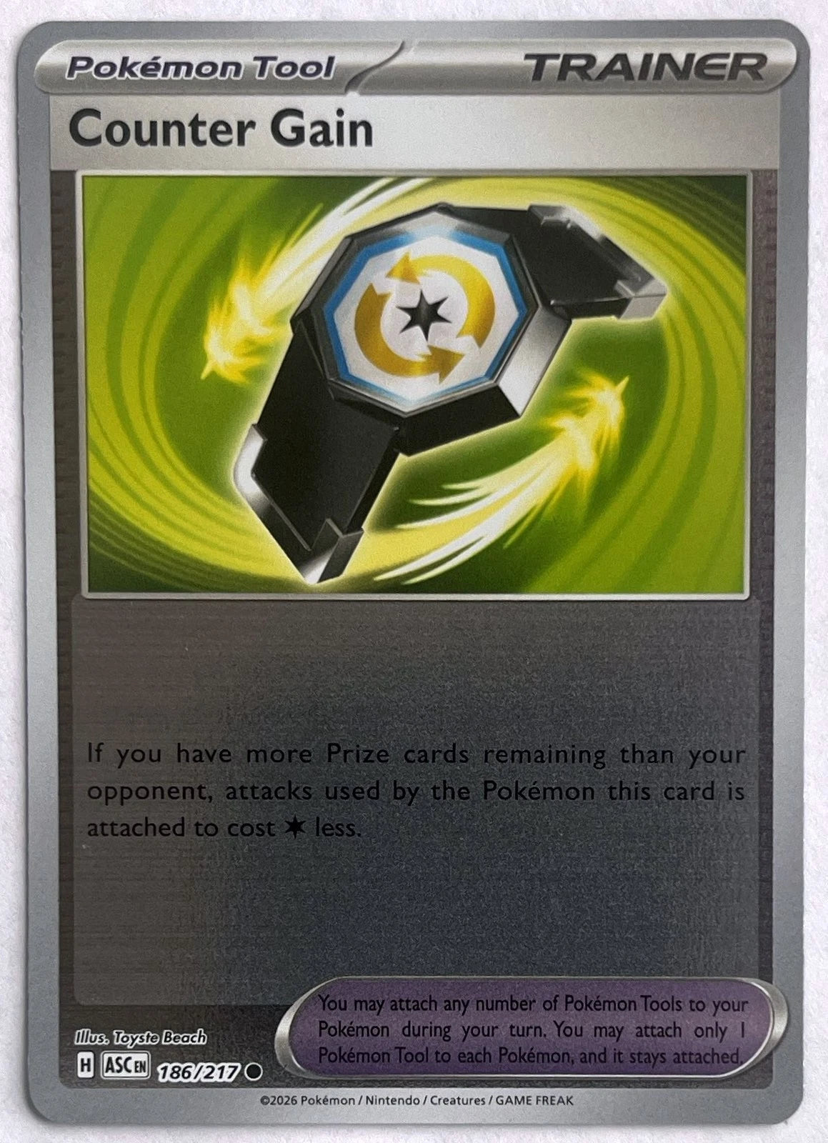 186/217 - Counter Gain - Reverse Holo - Ascended Heroes