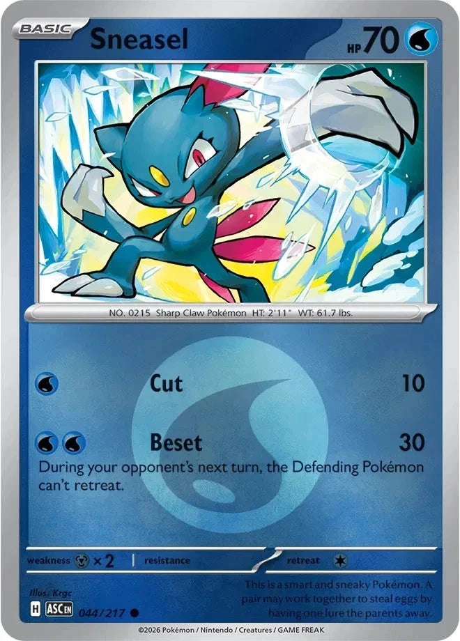 044/217 - Sneasel - Energy Holo - Ascended Heroes