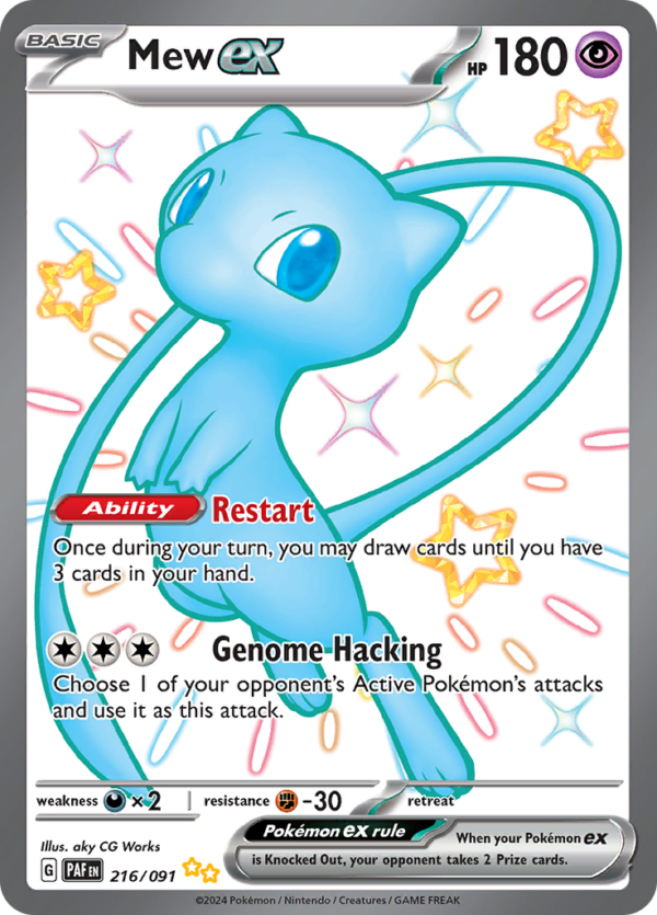 216/091 - Mew ex - Paldean Fates