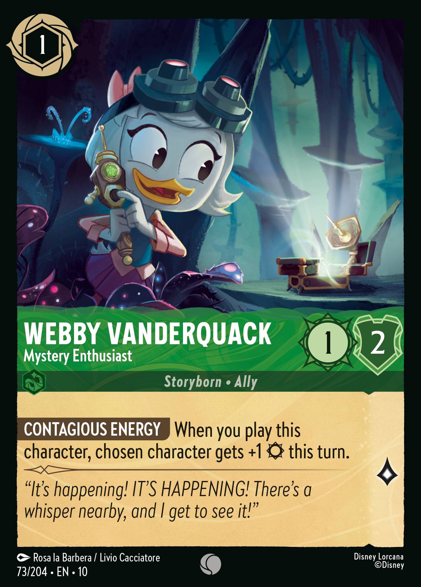 073/204 - Webby Vanderquack - Mystery Enthusiast - Whisper in the Wind