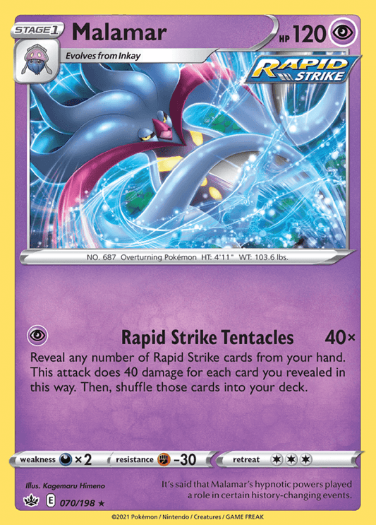 070/198 Malamar - Chilling Reign - Volution Cards and Collectables