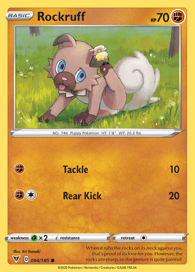094/185 - Rockruff - Vivid Voltage
