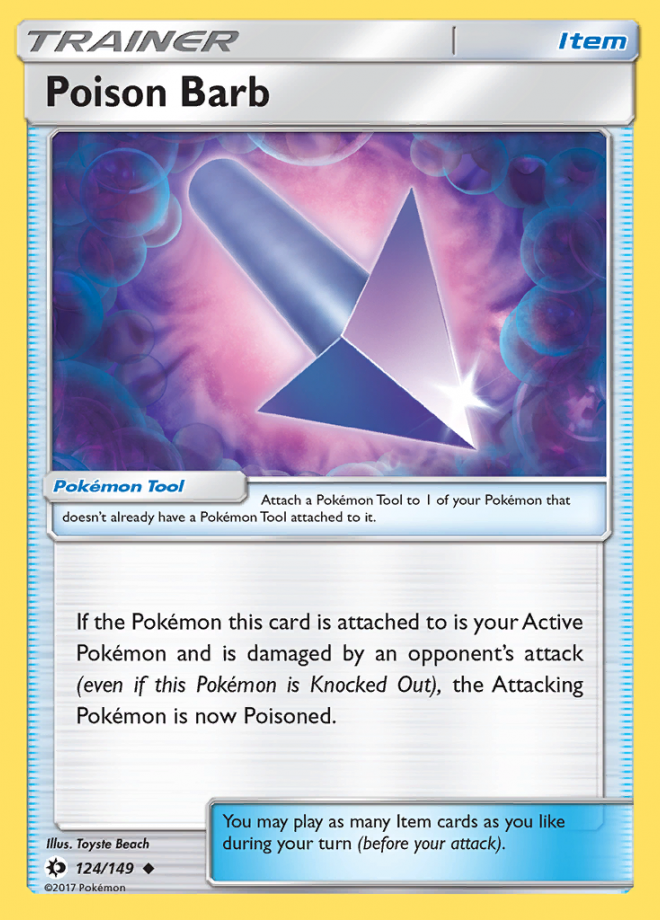 124/149 Poison Barb - Sun & Moon Base Set