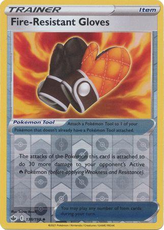 138/198 Fire-Resistant Gloves RH - Chilling Reign - Volution Cards and Collectables