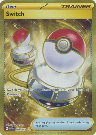 Pokemon Trading Card Game Single of 206/165 - Switch - Pokemon 151 Volution Cards and Collectables Pokemon Trading Card Game Single of 206/165 - Switch - Pokemon 151 Volution Cards and Collectables