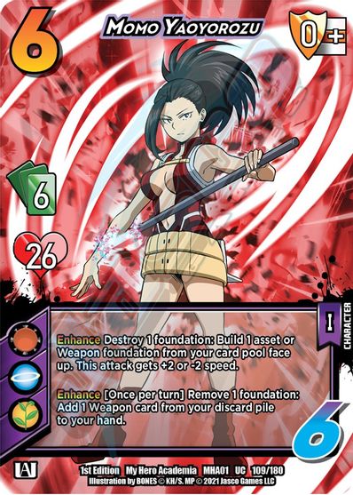 109/180 - Momo Yaoyorozu - My Hero Acedemia Wave 1
