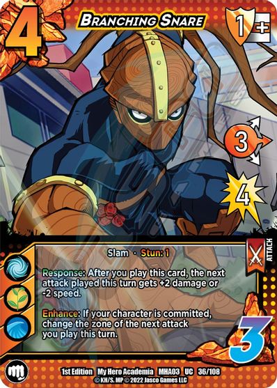 036/108 - Branching Snare - Heroes Clash 1st Edition