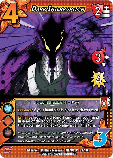 020/108 - Dark Interruption - League of Villains 1st Edition