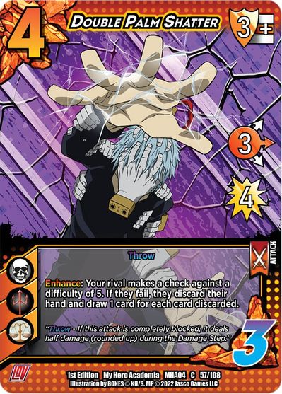 057/108 - Double Palm Shatter - League of Villains 1st Edition