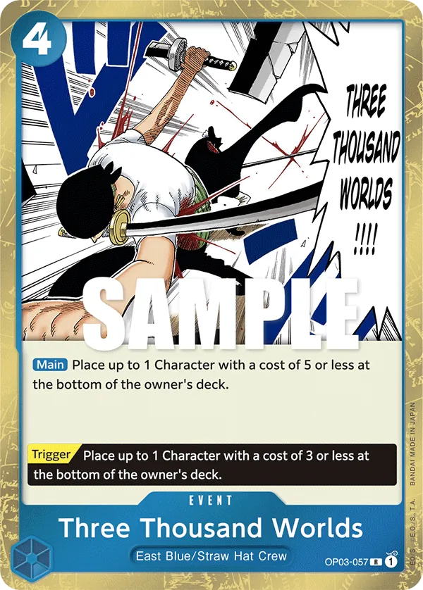 One Piece Card Game Single OP3-057R Three Thousand Worlds Volution Cards and Collectables One Piece Card Game Single OP3-057R Three Thousand Worlds Volution Cards and Collectables