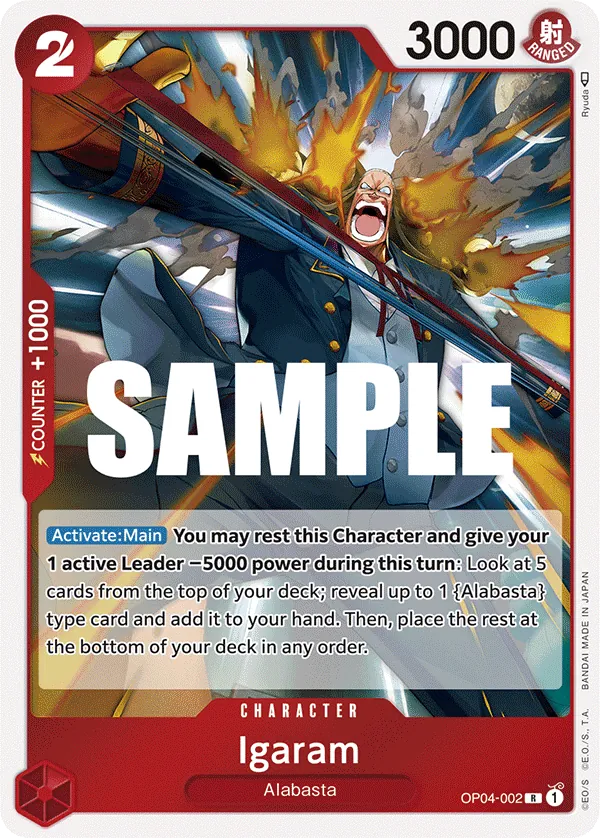 One Piece Card Game Single OP4-002R Igaram Volution Cards and Collectables One Piece Card Game Single OP4-002R Igaram Volution Cards and Collectables