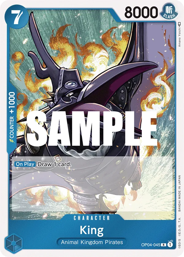 One Piece Card Game Single OP4-045R King Volution Cards and Collectables One Piece Card Game Single OP4-045R King Volution Cards and Collectables