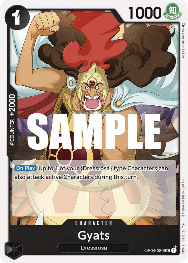 One Piece Card Game Single OP4-080UC Gyats Volution Cards and Collectables One Piece Card Game Single OP4-080UC Gyats Volution Cards and Collectables