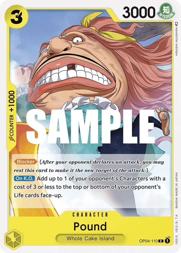 One Piece Card Game Single OP4-110C Pound Volution Cards and Collectables One Piece Card Game Single OP4-110C Pound Volution Cards and Collectables