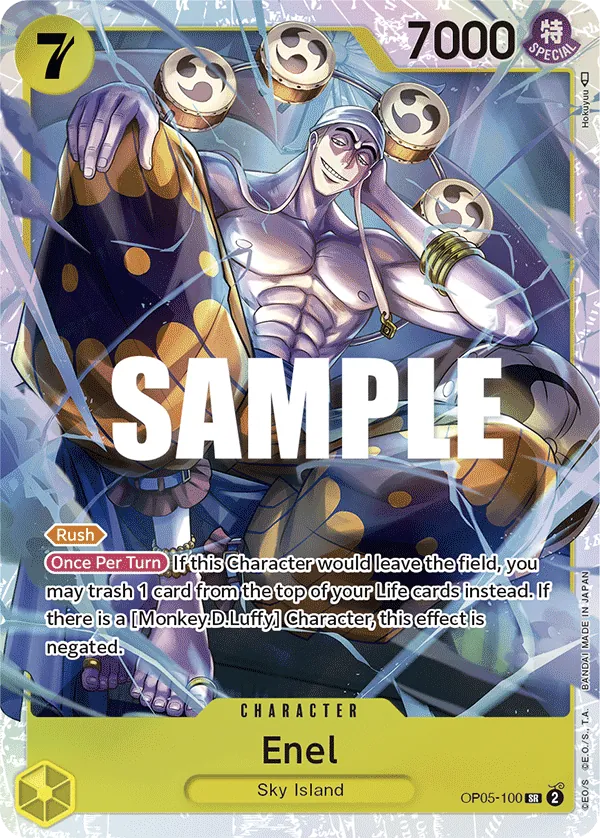 One Piece Card Game Single OP5-100SR Enel Volution Cards and Collectables One Piece Card Game Single OP5-100SR Enel Volution Cards and Collectables