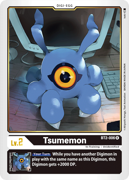 Digimon Card Game Single BT2-006R Tsunemon Volution Cards and Collectables Digimon Card Game Single BT2-006R Tsunemon Volution Cards and Collectables