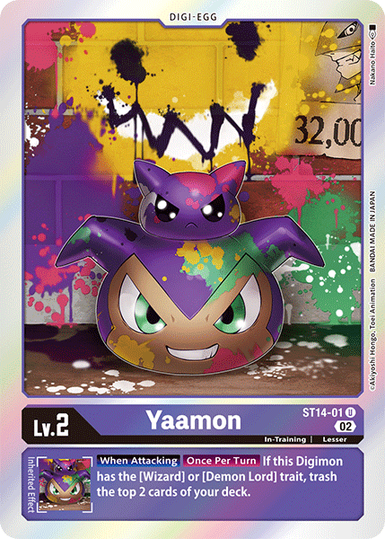 Digimon Card Game Single ST14-01UC Yaamon Volution Cards and Collectables Digimon Card Game Single ST14-01UC Yaamon Volution Cards and Collectables