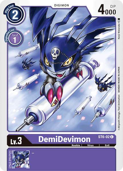 Digimon Card Game Single ST6-02C DemiDevimon Volution Cards and Collectables Digimon Card Game Single ST6-02C DemiDevimon Volution Cards and Collectables