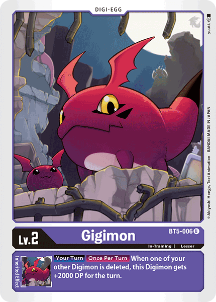 Digimon Card Game Single BT5-006UC Gigimon Volution Cards and Collectables Digimon Card Game Single BT5-006UC Gigimon Volution Cards and Collectables