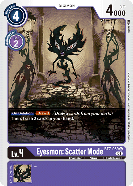 Digimon Card Game Single BT7-069C Eyesmon: Scatter Mode Volution Cards and Collectables Digimon Card Game Single BT7-069C Eyesmon: Scatter Mode Volution Cards and Collectables